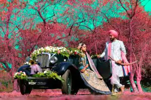 Punjabi bride & Groom on pre wedding day Photography by lens shadow studio